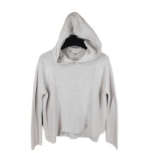 Athleta Sweater Hoodie Women S Oatmeal Beige Pullover Pima Cotton Silk Oversized